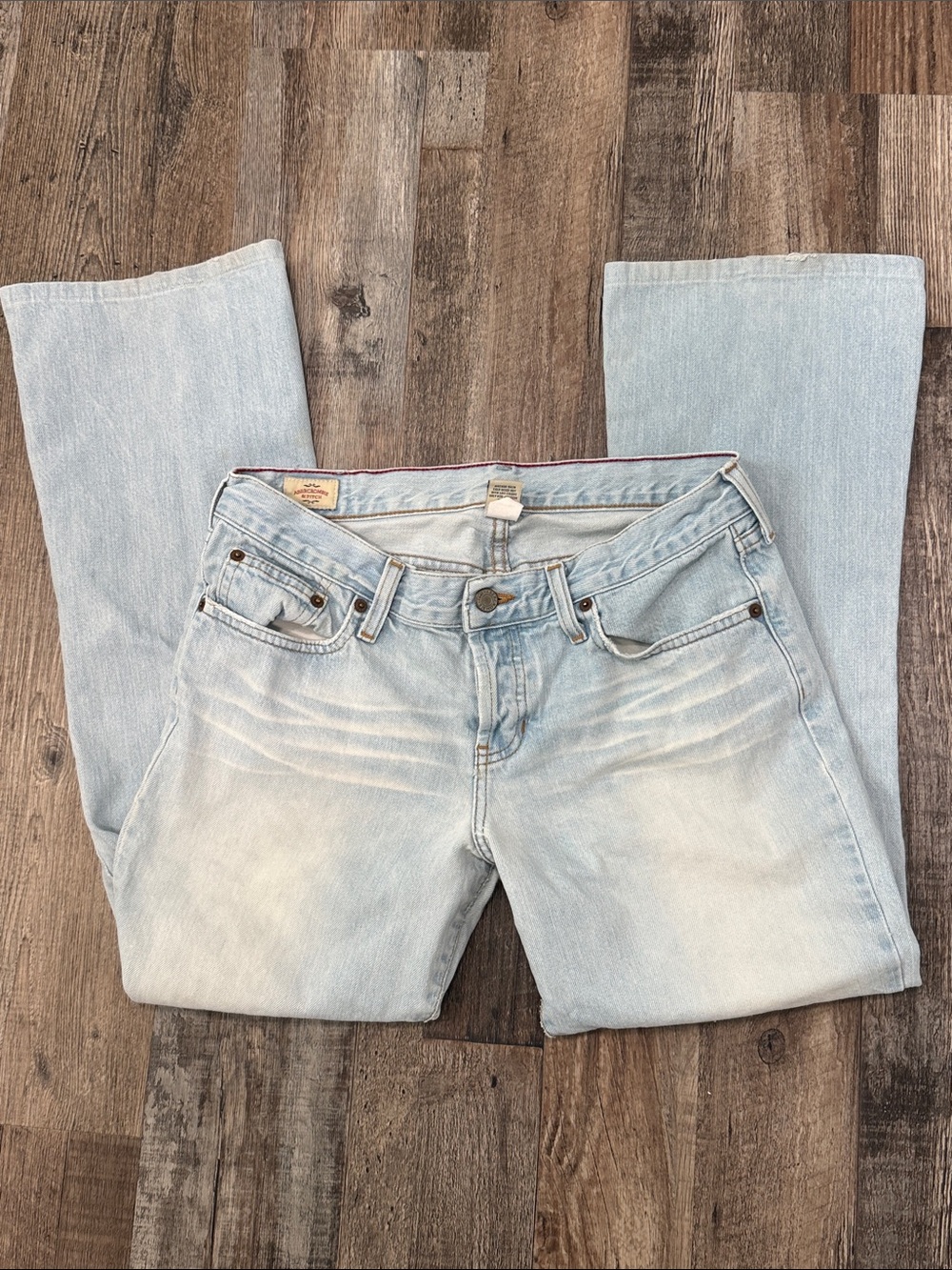Vintage Abercrombie & Fitch Style 5227 Low Rise Flare Jeans Size 4S Y2K Ezra Fit